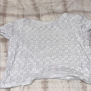 White see through Croptop